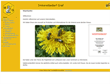 Tablet Screenshot of bienen-graf.de